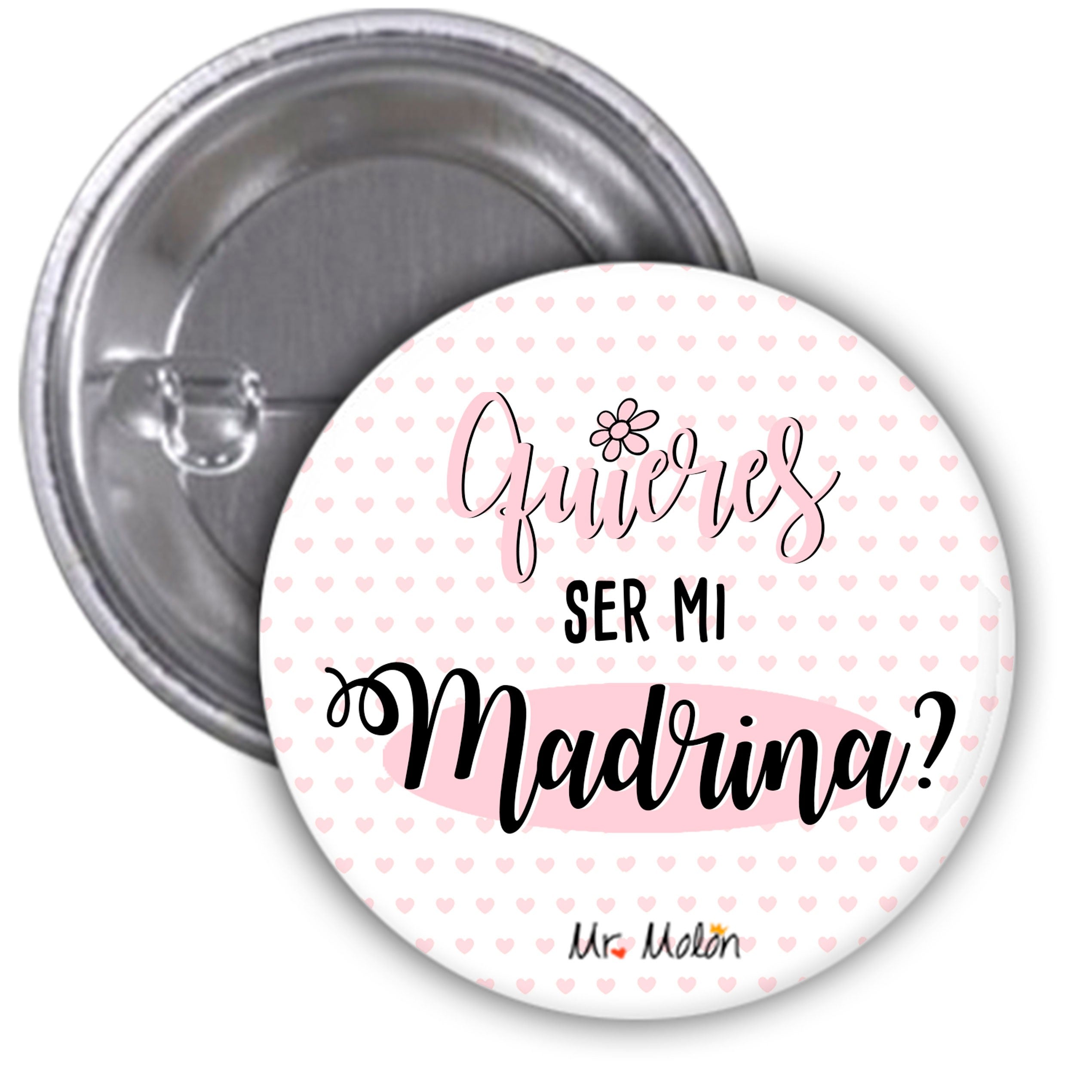 Chapa abrebotella o espejo "Quieres ser mi madrina?"