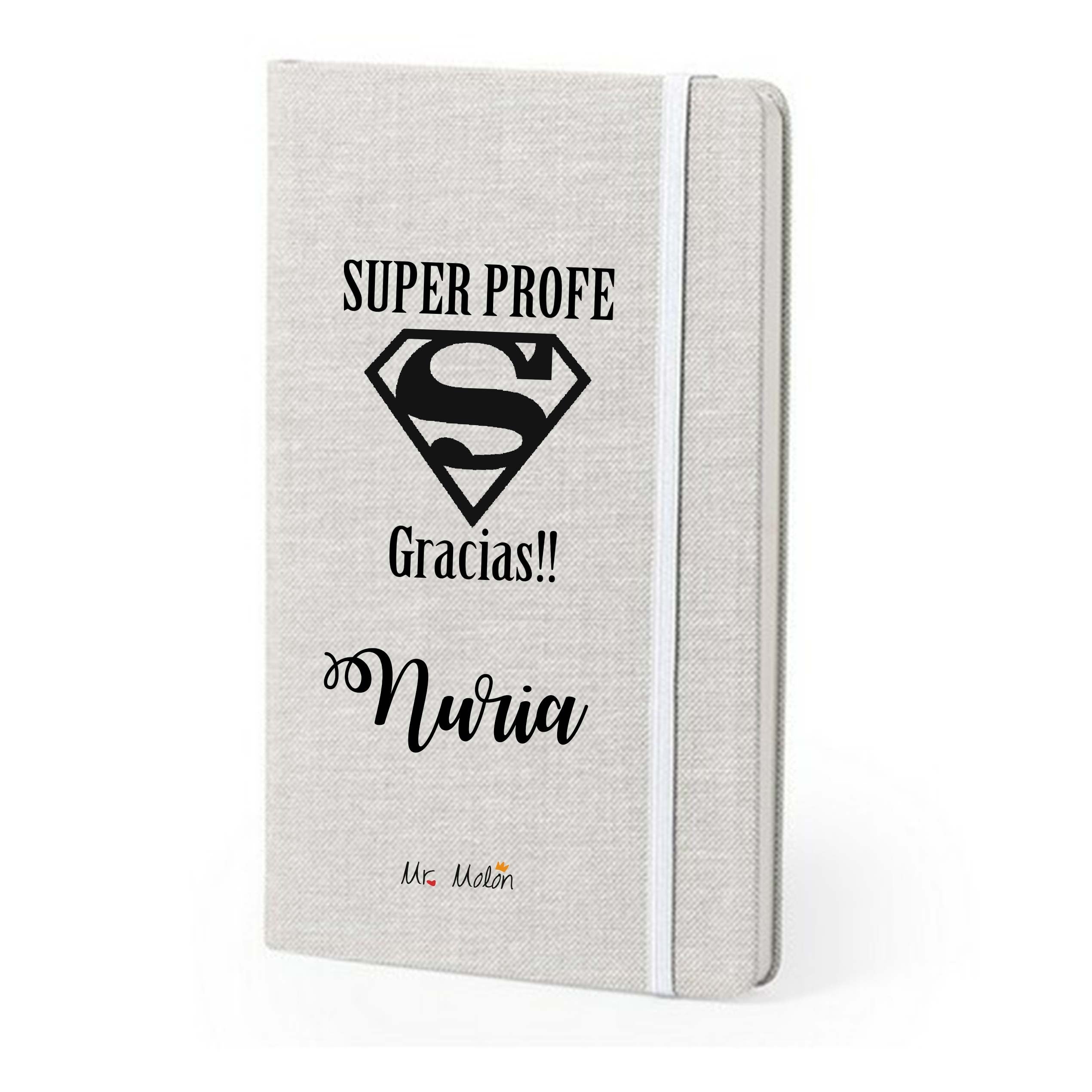 Mini Libreta personalizada "super profe"