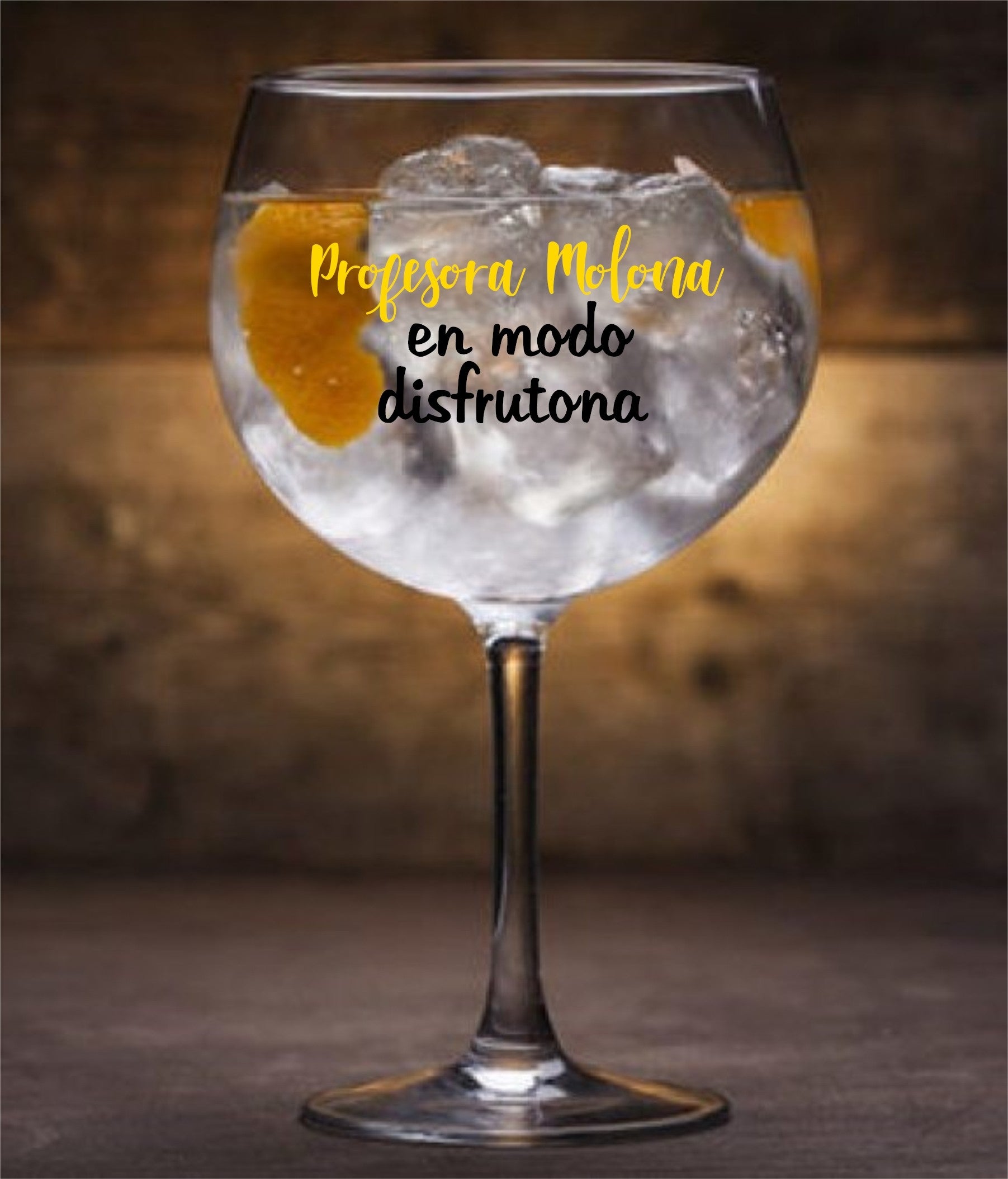 Copa de Gin Tonic:  "PROFESORA MOLONA"