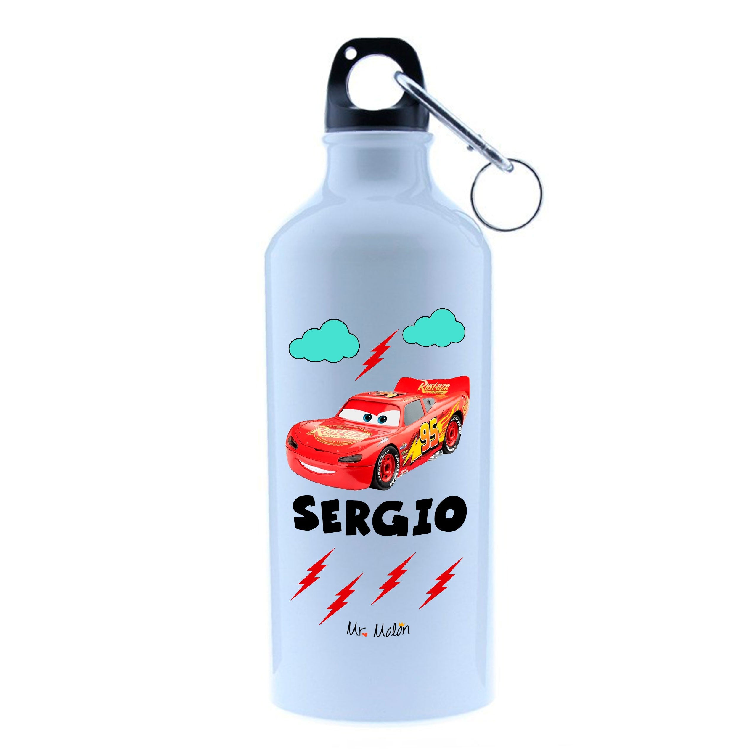 Botella aluminio 500 ml personalizada Coche