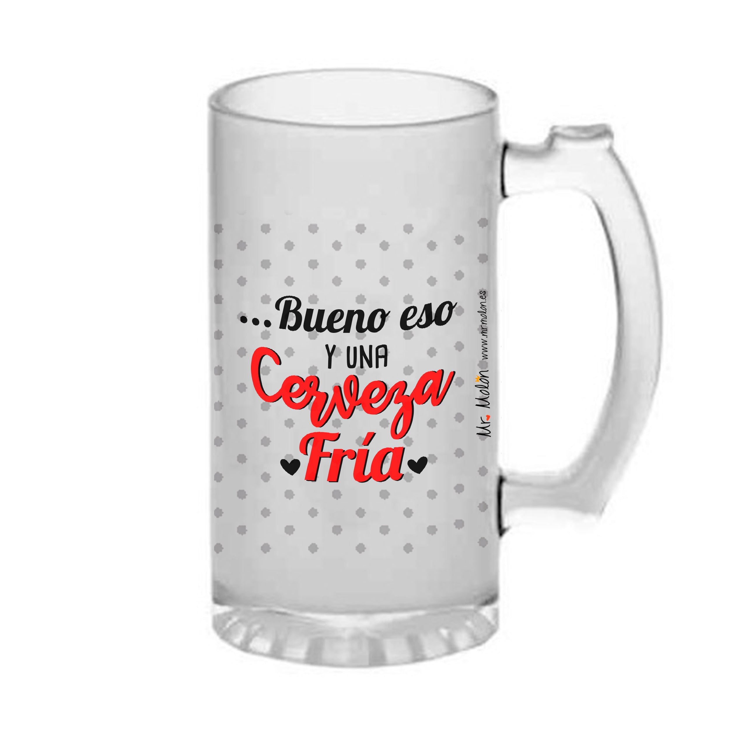 Jarra cerveza "Amor eres mi alegría junto a la cerveza fría"