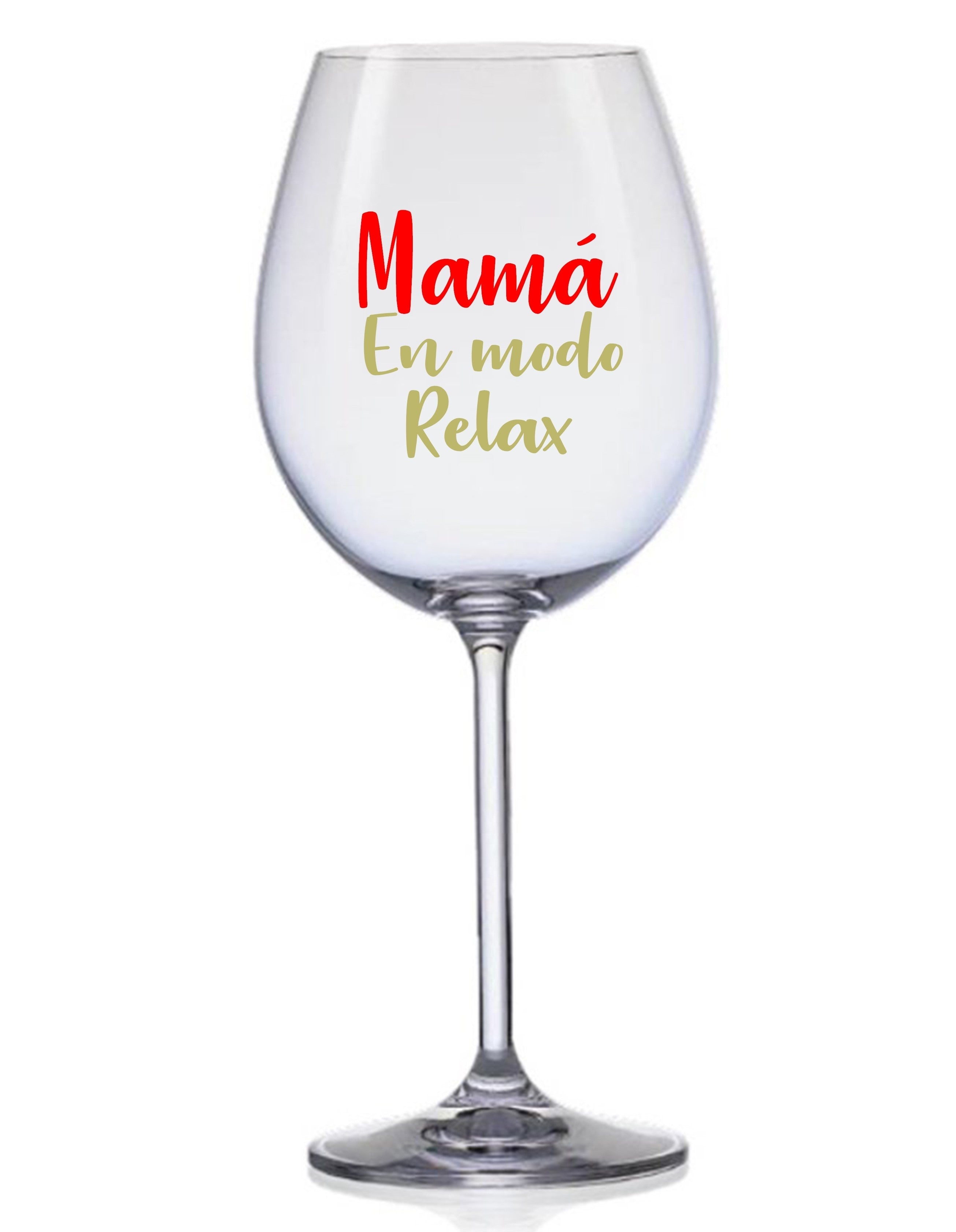 Copa de vino "Mamá en modo relax"