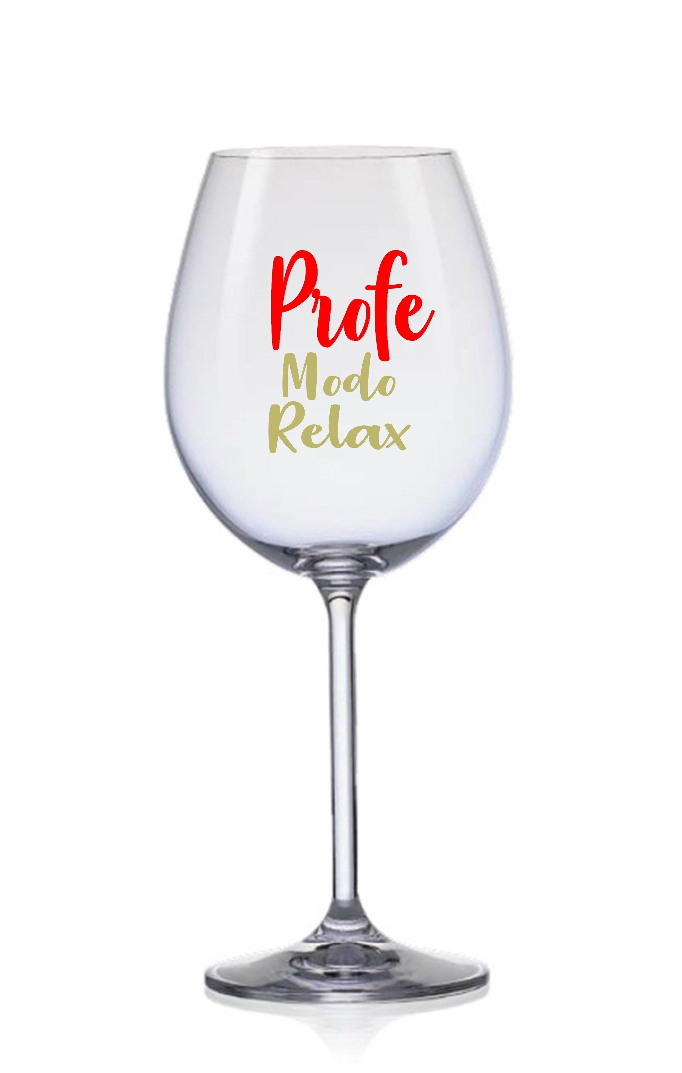 Copa de vino "Profe en modo relax"