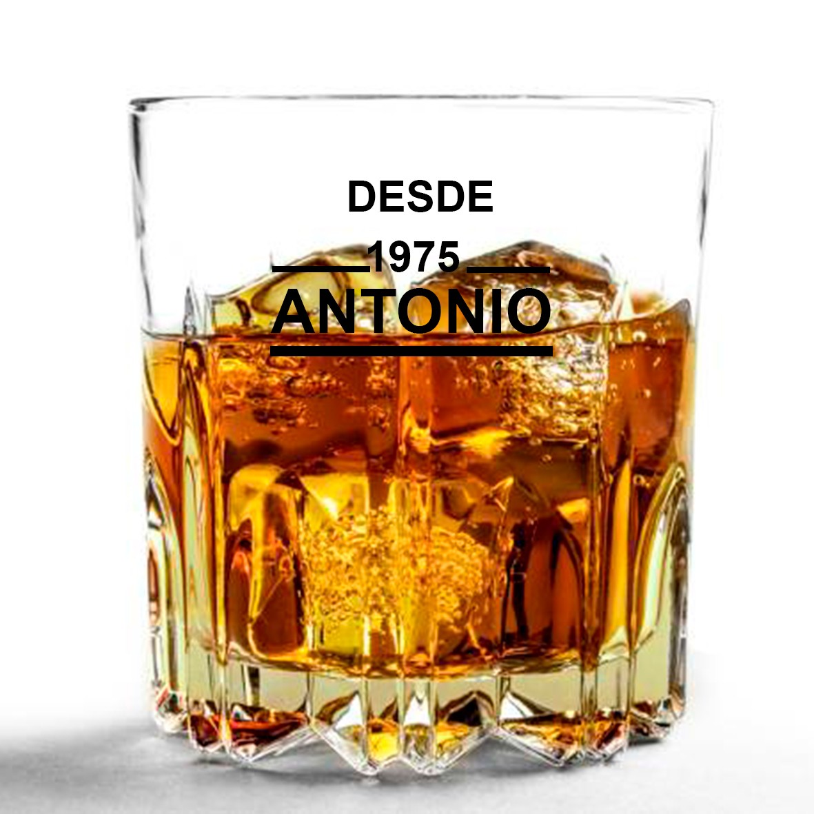 Copa whisky Personalizada con nombre y añada