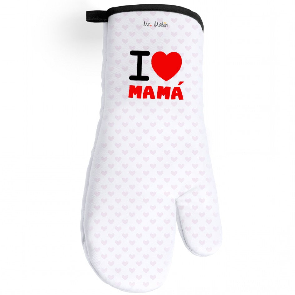 GUANTE DE COCINA "I LOVE MAMÁ"