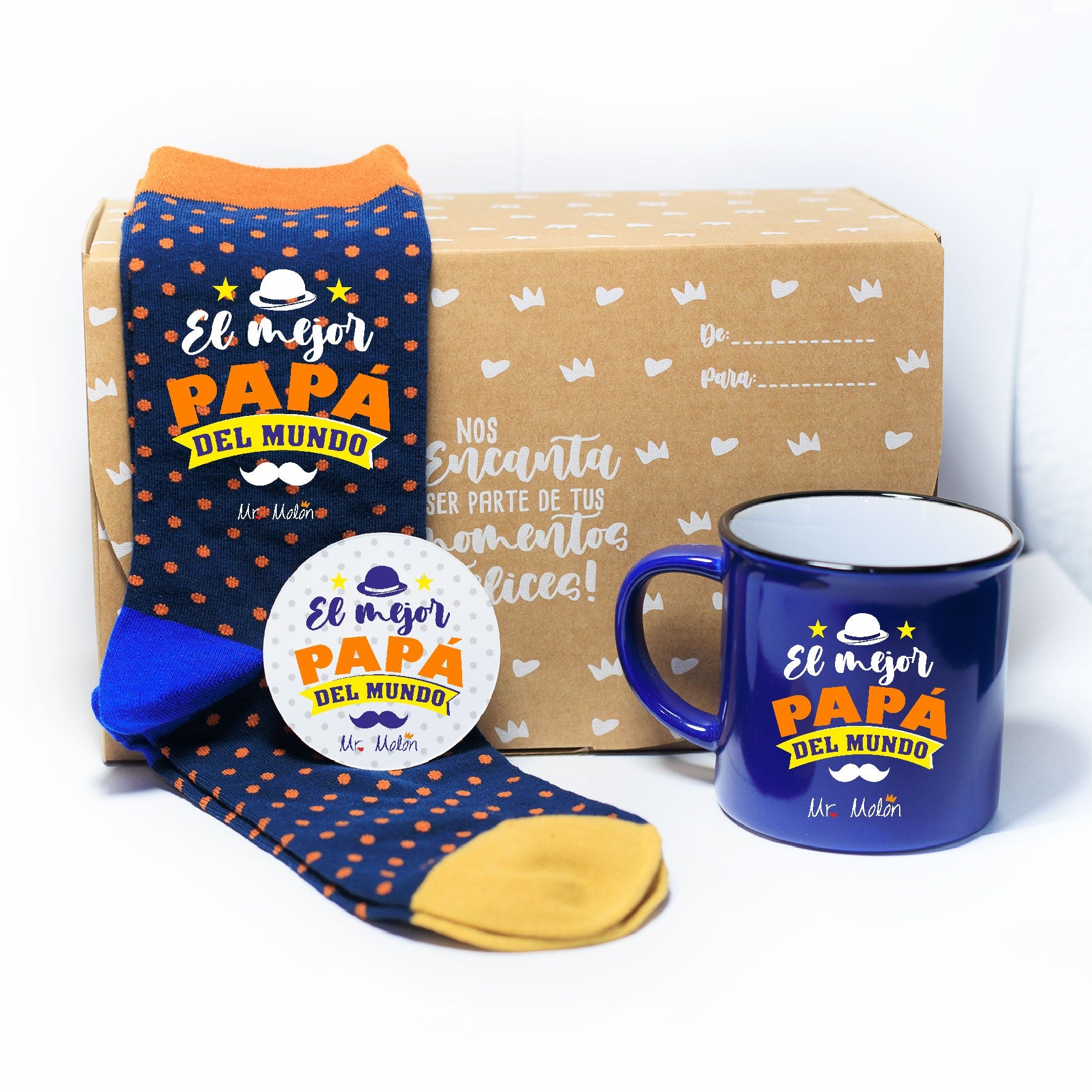 KIT El Mejor Papá del mundo (calcetines, taza y abrebotellas)