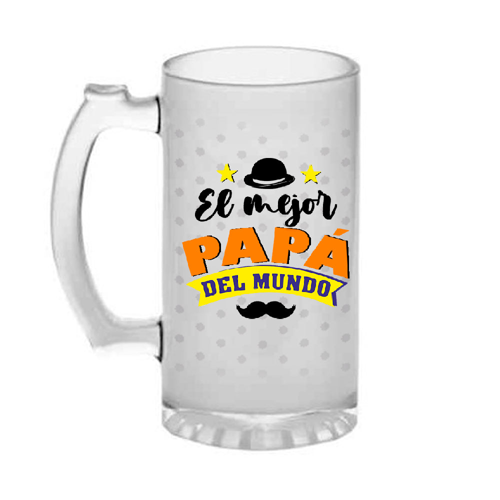 Jarra cerveza " El Mejor Papá del mundo" (N)