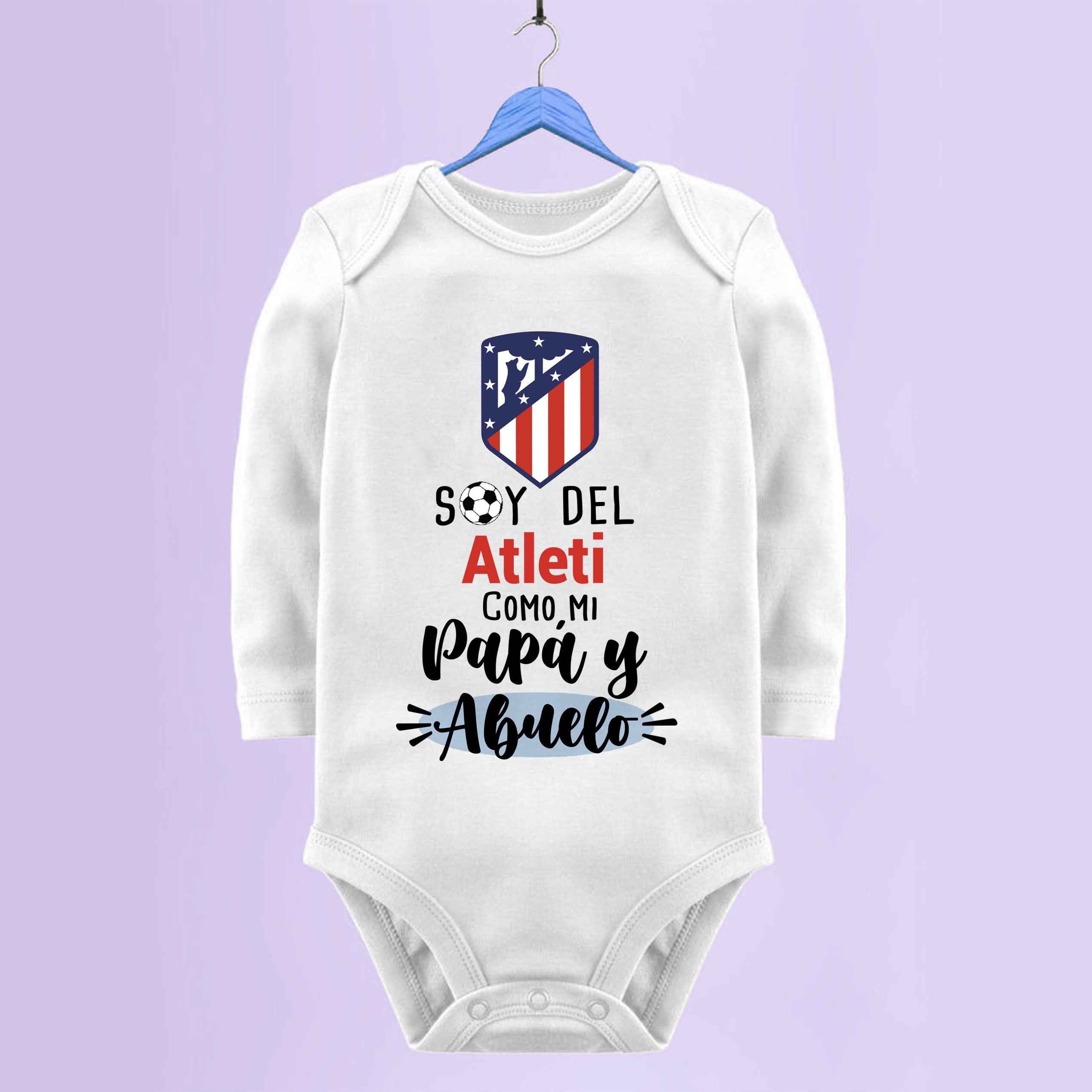 BODY FUTBOL BEBE ATLETI PAPÁ Y ABUELO