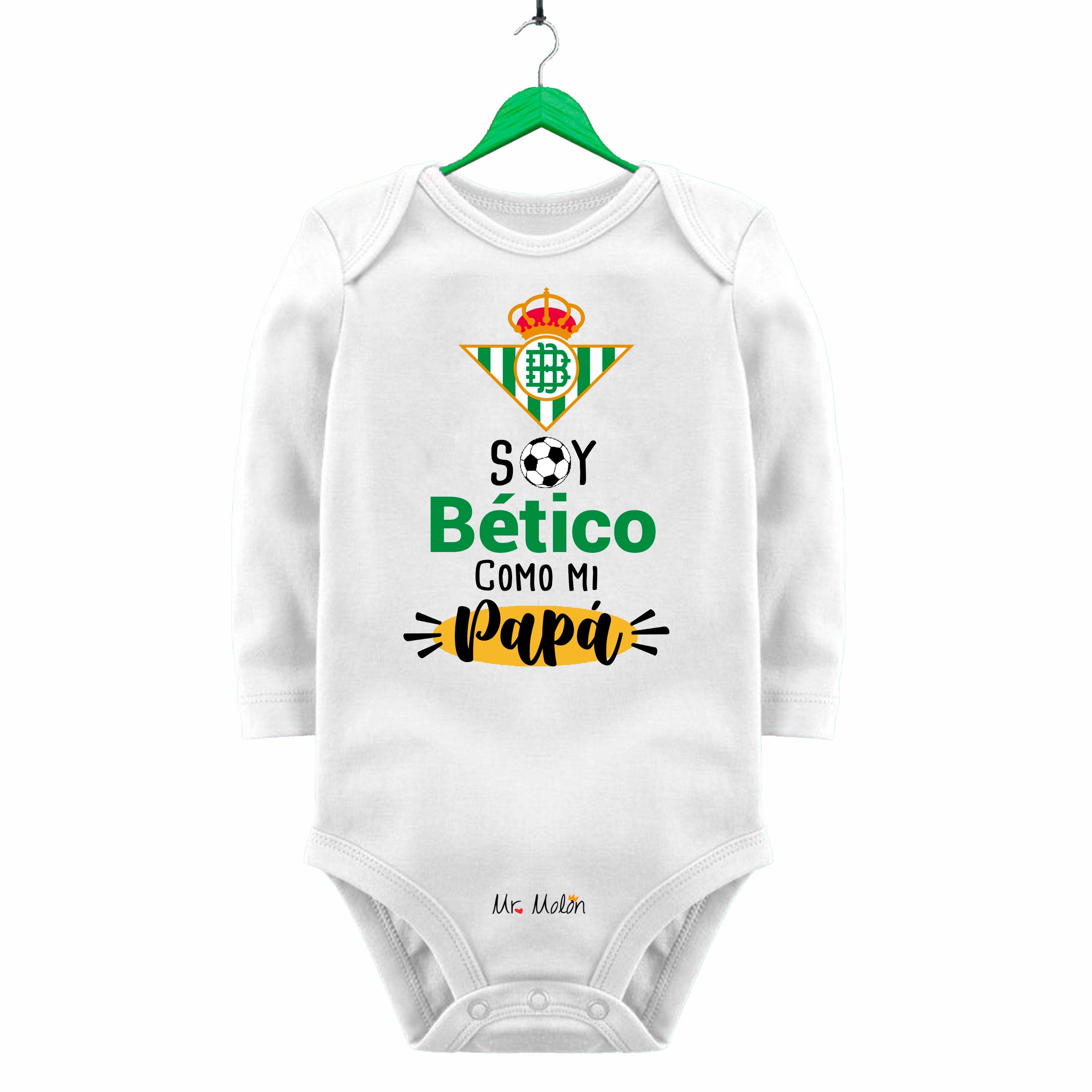 BODY FUTBOL BEBE BETIS PAPÁ