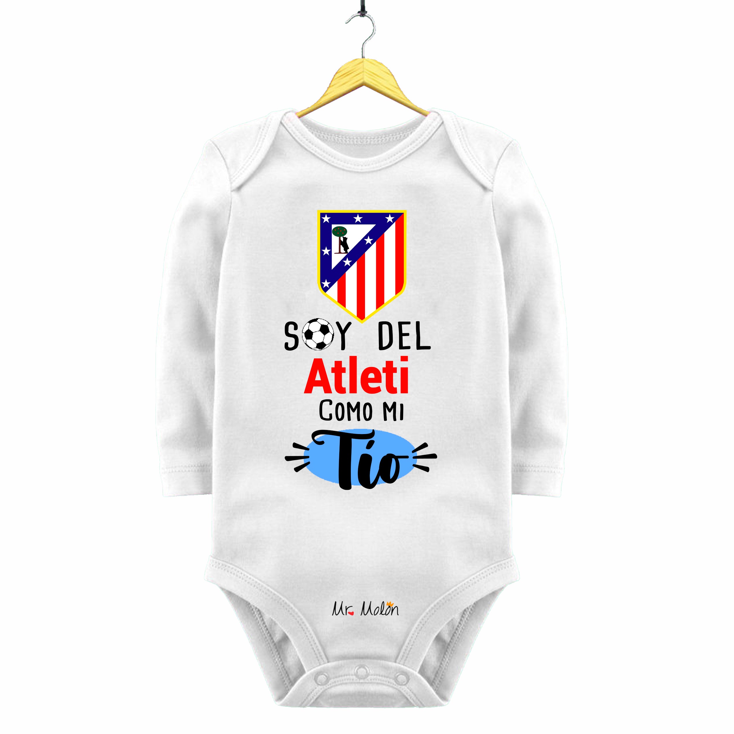 BODY FUTBOL BEBE ATLETI COMO MI TÍO