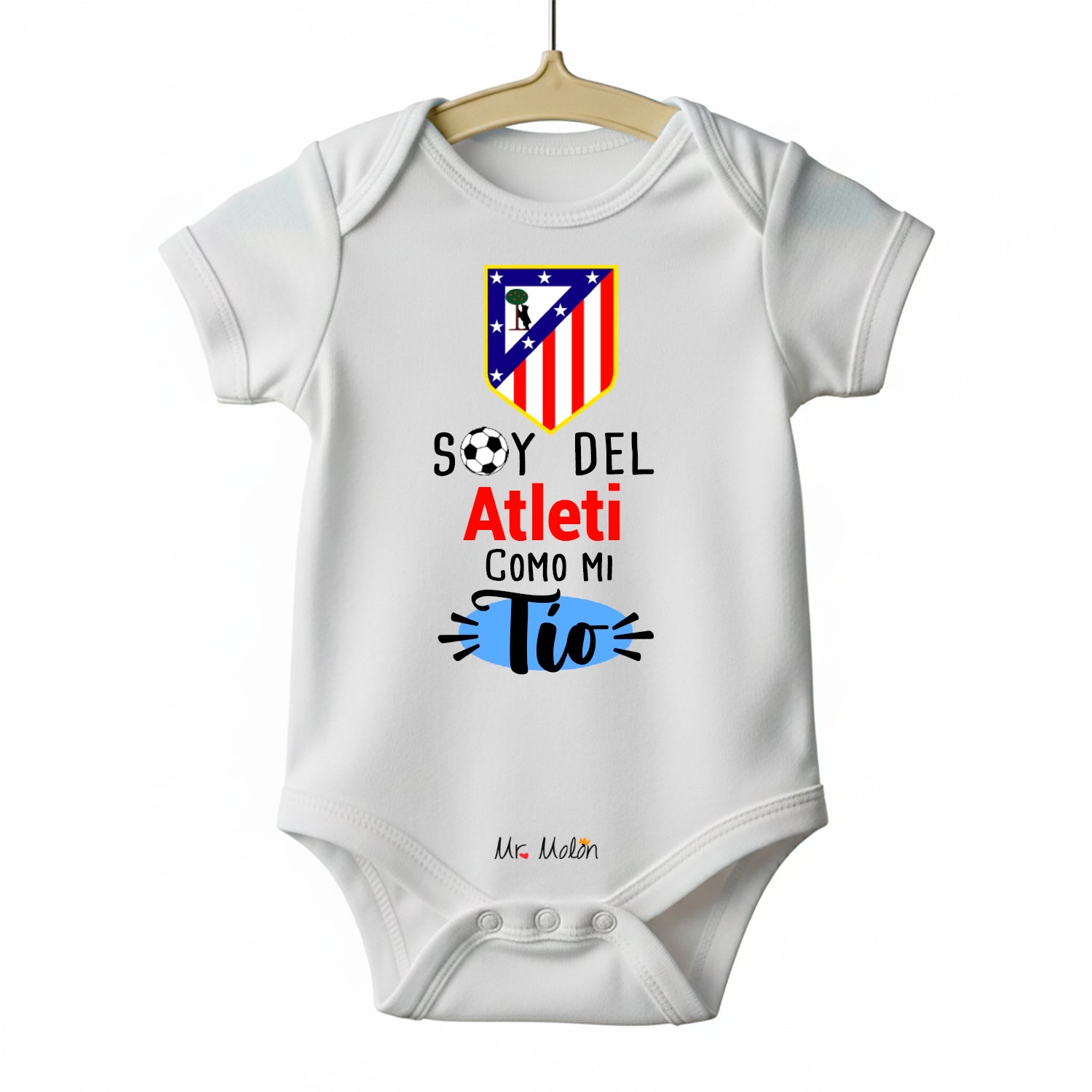 BODY FUTBOL BEBE ATLETI COMO MI TÍO