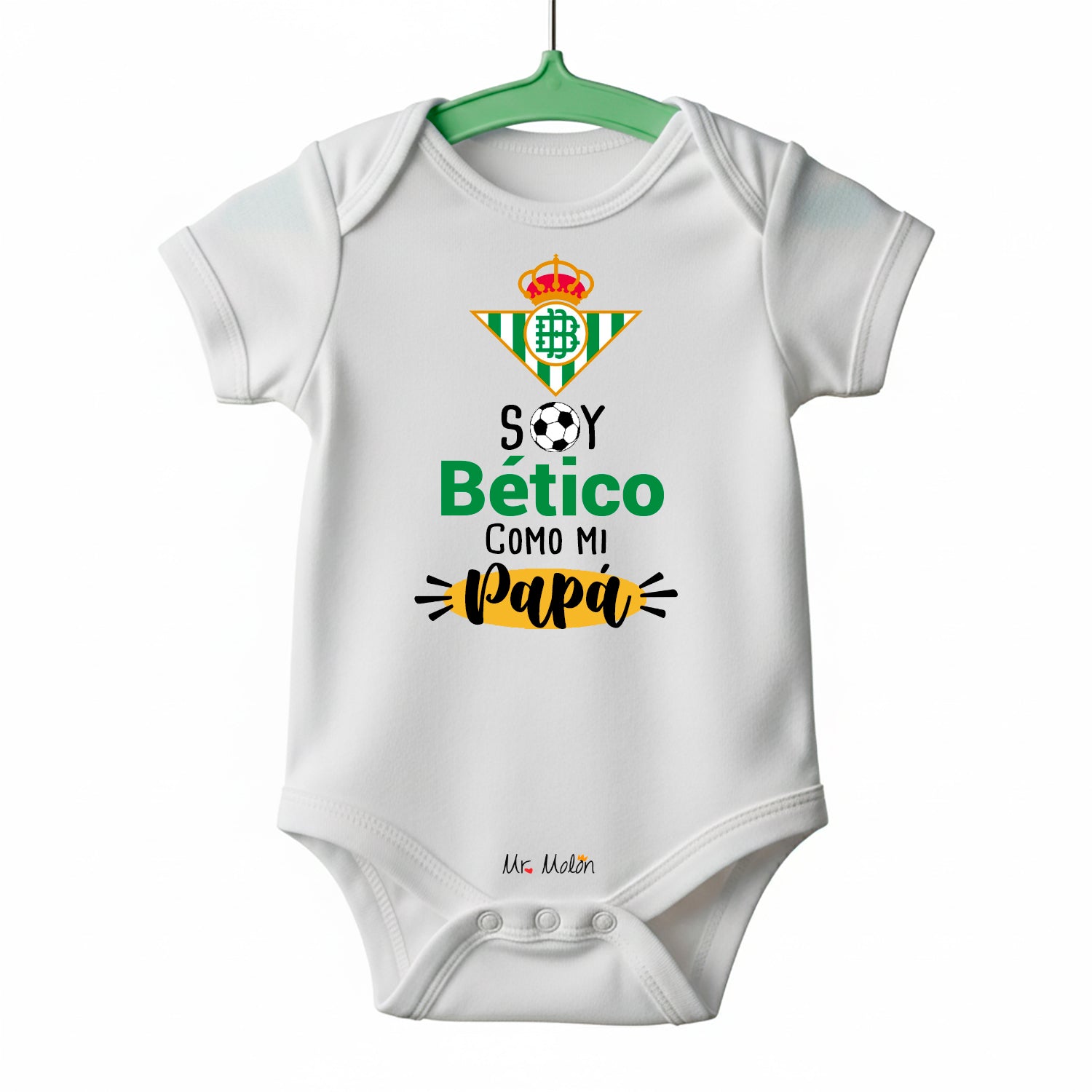 BODY FUTBOL BEBE BETIS PAPÁ