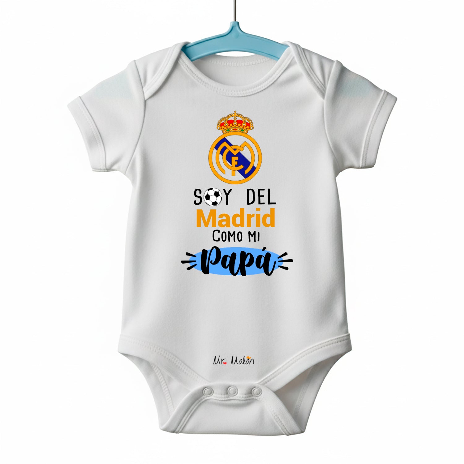 BODY FUTBOL BEBE MADRID PAPÁ