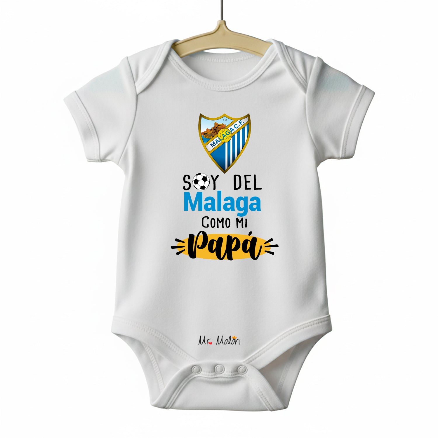 BODY FUTBOL BEBE MÁLAGA PAPÁ