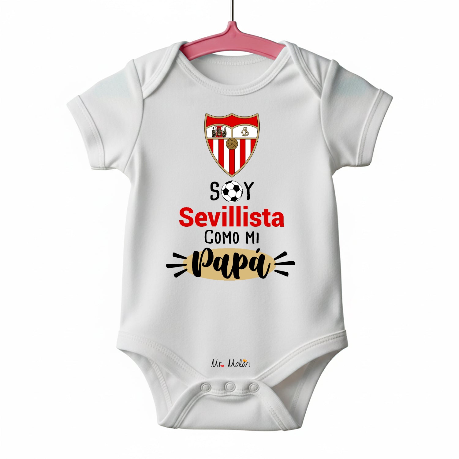 BODY FUTBOL BEBE SEVILLA PAPÁ