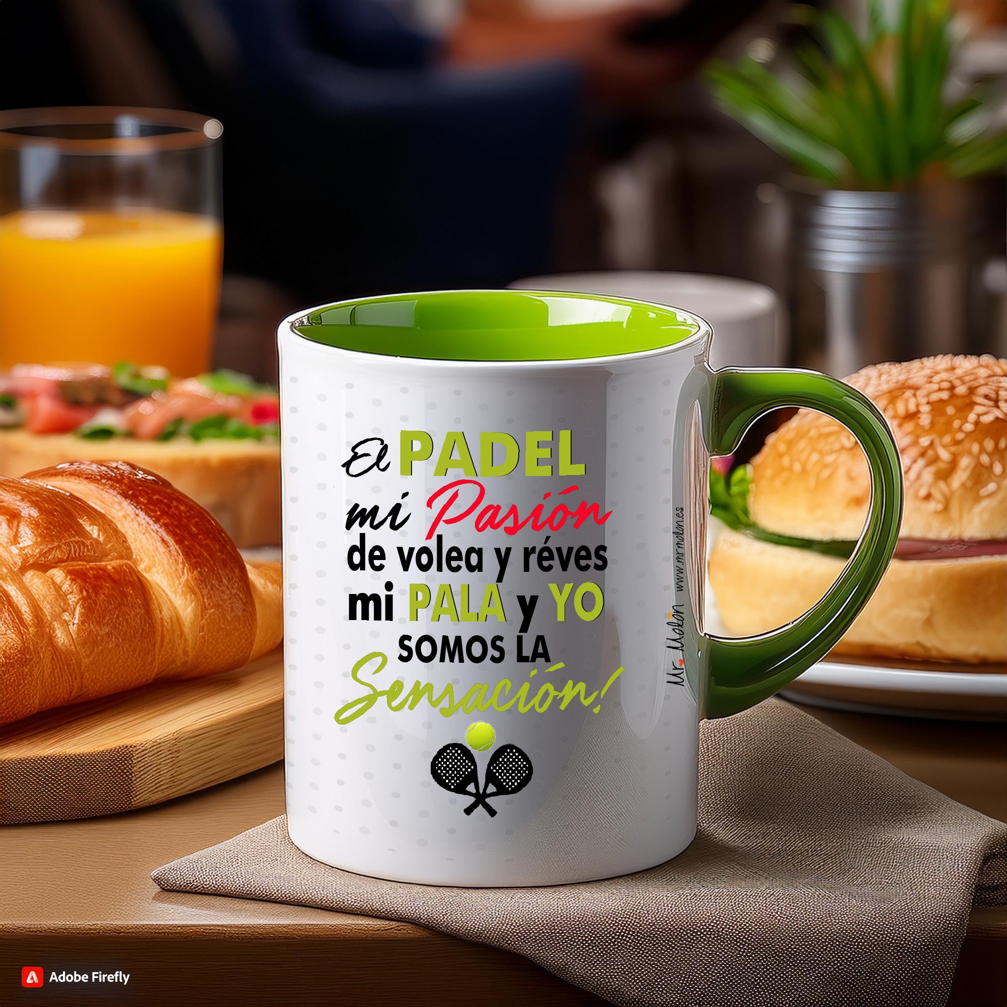 Taza Pádel "El pádel es mi pasión"